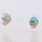 David Yurman 18k Sterling Silver CABLE Earrings. Authentic David Yurman Diamond and Chalcedony ACORN earrings st(403)