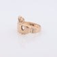 CLADDAGH Ring. 9k Vintage Irish Claddagh Heart Hands band. 9k Yellow Gold Love Loyalty Friendship Ring. st(92)