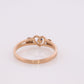 Black Hills Gold Ring. Open Heart band. Tiny Blue Sapphire 10k Multi-Tone Black Hills Gold Statement Ring. st(62)