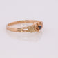 Black Hills Gold Ring. Open Heart band. Tiny Blue Sapphire 10k Multi-Tone Black Hills Gold Statement Ring. st(62)