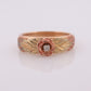 Black Hills Gold Ring. Diamond Ring. 10k Multi-Tone Gold. Black Hills Gold Design with diamond. Wedding Band st(62)