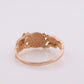 Black Hills Gold Signet Initial Ring. 10k Multi-Tone Black Hills Gold Signet band. Blank, Engraving, Monogram st(62)