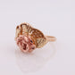 Black Hills Gold Ring. 10k 12k FLOWER ROSE Multi-Tone Black Hills Gold Statement Ring. stock(62)
