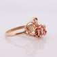 Black Hills Gold Ring. 10k 12k FLOWER ROSE Multi-Tone Black Hills Gold Statement Ring. stock(62)