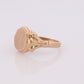 Vintage Signet Ring. 10k Yellow gold. Engraved letter M. Initial M Ring. Engravable Signet ring. MONOGRAMMED M st(62)