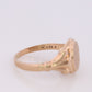 Vintage Signet Ring. 10k Yellow gold. Engraved letter M. Initial M Ring. Engravable Signet ring. MONOGRAMMED M st(62)