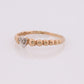 14k Heart Heart Ring. 14k Dainty Bubble hearts promise ring. Thin heart ring. st(62)