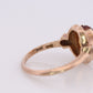 10k Citrine Large solitaire with Diamonds Ring. Citrine Bow Solitaire statement ring. (st62)