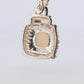Authentic Judith Ripka Sterling Silver Pendant. Judith Ripka 925 Silver MOP Mother of Pearl Charm (30)