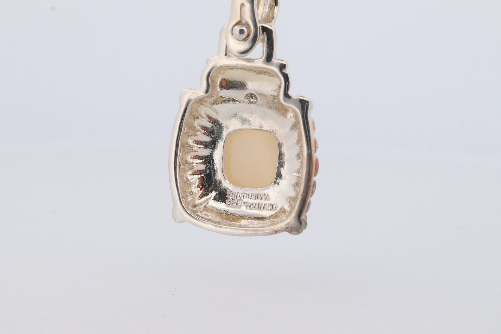 Authentic Judith Ripka Sterling Silver Pendant. Judith Ripka 925 Silver MOP Mother of Pearl Charm (30)