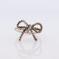 Tiffany & Co Ring. Tiffany Rope BOW Sterling Silver 925 Ring. st(82)