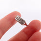 14k Diamond Row Cluster ring. 1ctw of genuine Natural diamonds. 14k White gold Cluster Signet diamond band. st(322)