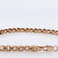 10k Wheat Stem Flexible Bracelet. Solid 10k Yellow Gold Wheat double Leaf design Bracelet. st(111)