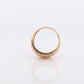 14k Textured Wide Dome 14k Yellow Gold Band. Heavy JCM 14k Engraved and Textured ring. Diamond Cut Dome ring. Pineapple design st(144)