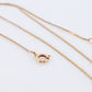 14k S link Serpentine chain necklace. Slink Italy Necklace 1.5mm wide 18.5in 2.3grams st(42)