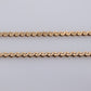 14k S link Serpentine chain necklace. Slink Italy Necklace 1.5mm wide 18.5in 2.3grams st(42)