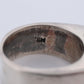 Heavy Navajo Sterling Silver Signet ring. Lapis Turquoise Coral Inlay Design. Mariann Mary Ann Spencer Navajo Tribe. Native American Zuni