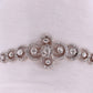 14k and Platinum Diamond Daisy Bracelet. Diamond Daisy arrangement Link bracelet. Italy st(791)