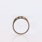 Vintage 14k White Gold Diamond Wedding Band with 3 (triple) stone DIAMONDS. Baguette cut. Rectangle or Emerald band. st(75)