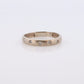 10k Diamond Bezel SEt band. 10k White Gold Dainty Diamond Etoile Ring. Fun Genuine Diamond eternity band st(140)