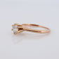 Otsby Barton Diamond Ring. 14k Yellow Gold HIGH Claw Design. OB from Art Deco 1920 Era. Round Diamond Claw ring. st(200)