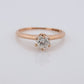 Otsby Barton Diamond Ring. 14k Yellow Gold HIGH Claw Design. OB from Art Deco 1920 Era. Round Diamond Claw ring. st(200)