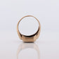 10k Bloodstone ring. Black and Red Blood stone Mens yellow gold signet ring. st(192)