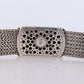 John Hardy Sterling Black Silver Sapphire Bracelet. John Hardy Pebble Pave Dot Palau Wide Heavy Buckle Foxtail Byzantine bracelet.