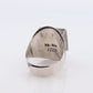 18k Heavy Signet ring. Aztec Mayan or Inca with Llama Alpaca Farmer Bust. Enamel 18k Embossed coin Sterling Silver band