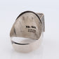 18k Heavy Signet ring. Aztec Mayan or Inca with Llama Alpaca Farmer Bust. Enamel 18k Embossed coin Sterling Silver band
