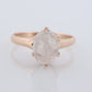 10k Victorian MOONSTONE Claw set ring. Opaque Moonstone ring. Oval Cabochon Moonstone. st(72)
