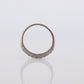 Antique Platinum Diamond eternity channel band. Art Deco diamond eternity infinity band.