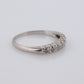 Antique Platinum Diamond eternity channel band. Art Deco diamond eternity infinity band.