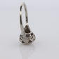 18k Art Deco Diamond ring. 18k White Gold Filigree Ring. Open Hexagonal Setting Engagement ring