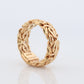 18k Byzantine Chain Ring. 18k Wide Byzantine Chain Band. Chain link Ring. Heavy Wide Turkey ring.