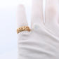 18k Byzantine Chain Ring. 18k Wide Byzantine Chain Band. Chain link Ring. Heavy Wide Turkey ring.
