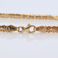 18k Byzantine Bracelet. 18k Yellow Gold Wide Flattened Flat Byzantine Bracelet. 4.2grams 4mm wide. Italy