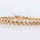 14k San Marco Bracelet. 14k Yellow Gold San Marco Fancy Macaroni Link Bracelet. 12.9grams.