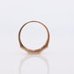 14k Eternity Half Ruby Ring. A 14k gold ring with round Ruby half eternity anniversary band.