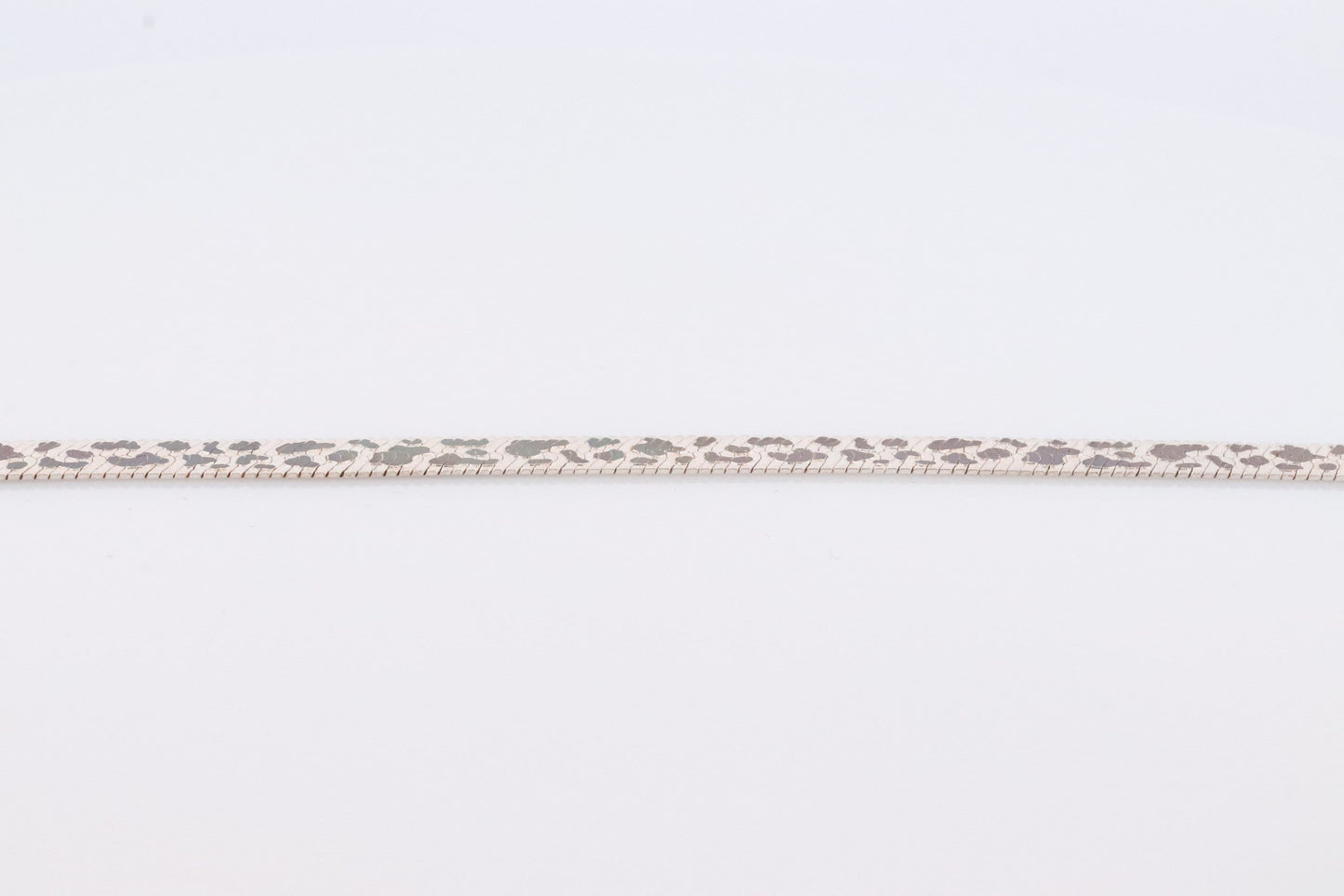 Herringbone Chain Bracelet Dalmatians Tiger Panther Spot Designs. Sterling Silver Herringbone Zebra Pattern Bracelet