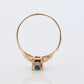 Otsby Barton Sapphire Ring. 10k Yellow Gold Square Claw Design. OB from Art Deco 1920 Era. Oval Sapphire Claw ring.