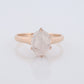 10k Victorian MOONSTONE Claw set ring. Opaque Moonstone ring. Oval Cabochon Moonstone. st(72)