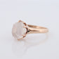 10k Victorian MOONSTONE Claw set ring. Opaque Moonstone ring. Oval Cabochon Moonstone. st(72)