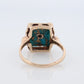 10k Turquoise and diamond ring. Copper Vein Turquoise and center diamond multi-tone yellow gold ring. Mourning Ring Victorian.