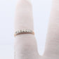 Antique 14k Diamond eternity channel band. Yellown and White Gold Art Deco 1930s diamond eternity infinity band.