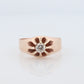 Belcher Set Diamond 10k Belcher ring. Belcher Victorian Prong Diamond Ring Buttercup diamond