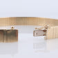 14k Wide Omega Bracelet. Italian Made 14k Yellow Gold Omega Snake Bracelet. High Quality bracelet 20.5g 8mm wide