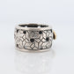 Saint by Sarah Jane 18k and Sterling Silver Bee wide Band. Bumblebee ring