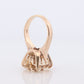 Large Yellow Citrine ring. 14k yellow gold Heavy Large Prong Set Round Citrine