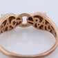 14k Panther Leopard Jaguar Cheetah Diamond ring. Encrusted with Diamond Double Pouncing Panther Circle band.